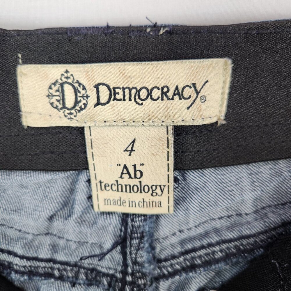 Democracy Ab Solutions Skinny Ankle Jeans Women's 4 Denim Mid Rise Dark Wash - Picture 8 of 10